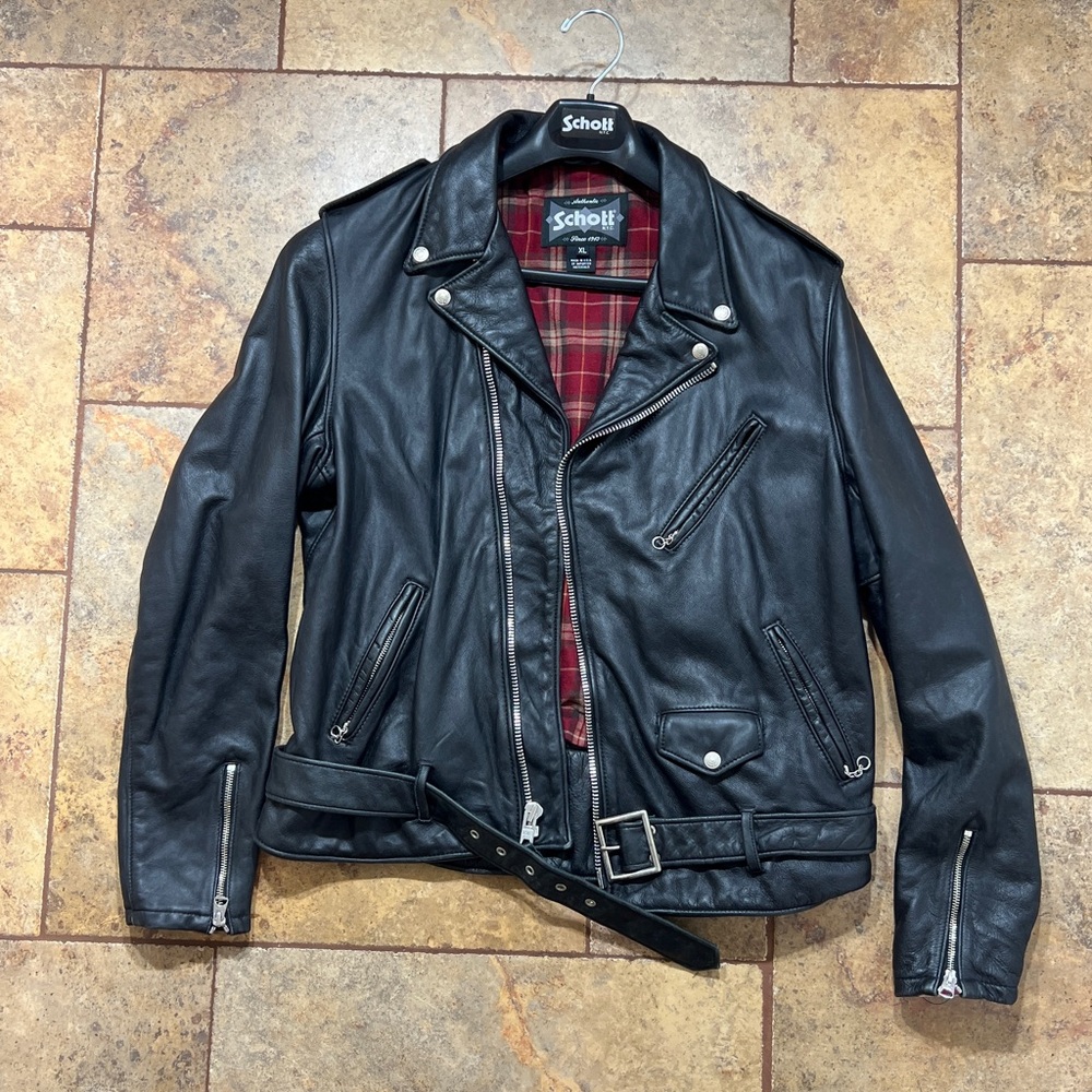 Black Leather Motorcycle Jacket